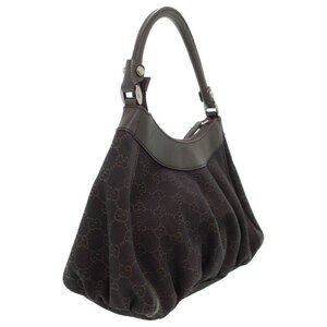 GUCCI Abbey Line GG Canvas Semi Shoulder Bag
